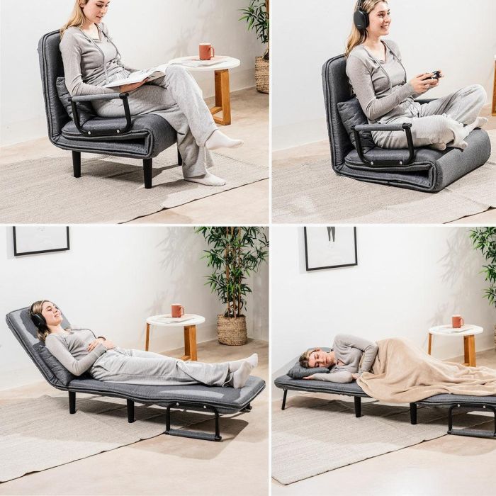 Sofá Cama Convertible Individual 4 en 1 Softfa InnovaGoods