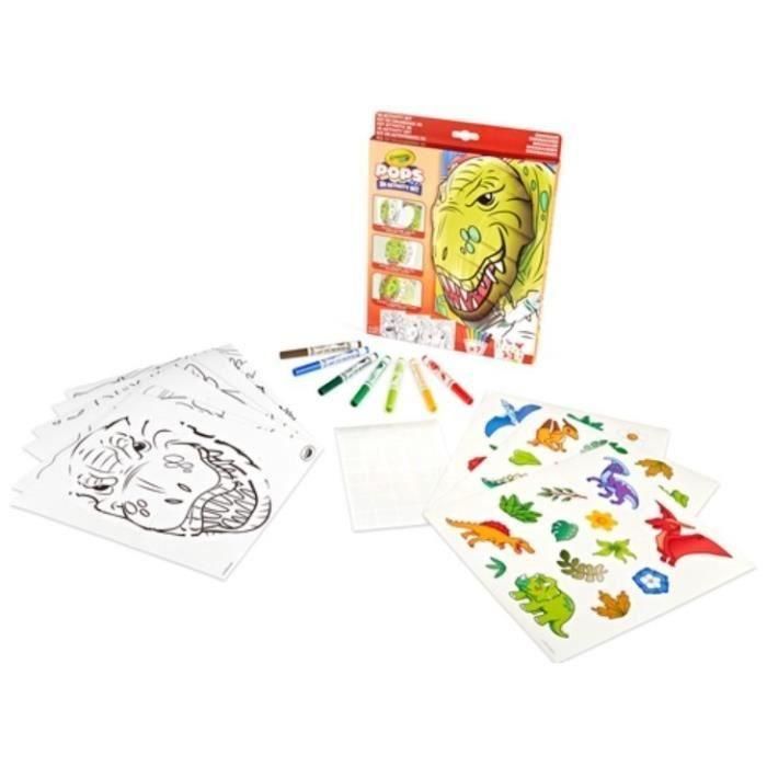 Juego de dibujo en 3D - CRAYOLA - POPS 3D - Dinosaurios 1 Juego de dibujo en 3D - CRAYOLA - POPS 3D - Dinosaurios 1