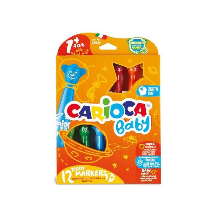 Rotulador Carioca Baby Teddy Marker Estuche De 12