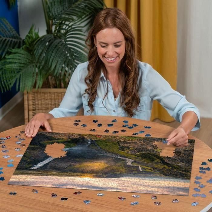 Ravensburger-1000p Puzzle-La Cascada de Háifoss, Islandia (Destacados)-Adultos y niños-Edades 14-Puzzle de Calidad Premium-12000110 2 Ravensburger-1000p Puzzle-La Cascada de Háifoss, Islandia (Destacados)-Adultos y niños-Edades 14-Puzzle de Calidad Premium-12000110 2