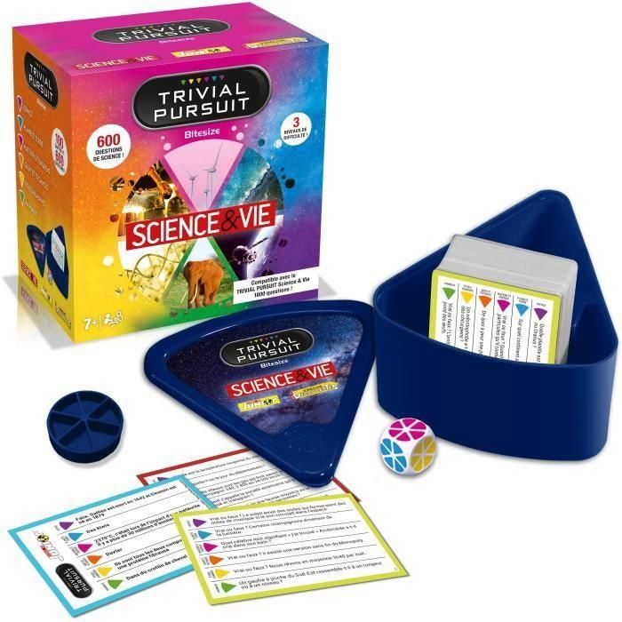 Trivial Pursuit Travel Science & Life - Juego de mesa - MOVIMIENTOS GANADORES - Trivial Pursuit con 600 preguntas sobre ciencia y vida. 1 Trivial Pursuit Travel Science & Life - Juego de mesa - MOVIMIENTOS GANADORES - Trivial Pursuit con 600 preguntas sobre ciencia y vida. 1