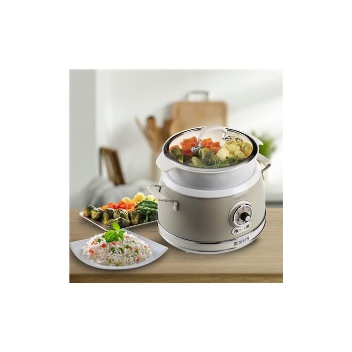 Ariete 2904/03 Olla Arrocera Multifunción Cocción Lenta, Mantener Caliente 24h Vintage Beige 11 Ariete 2904/03 Olla Arrocera Multifunción Cocción Lenta, Mantener Caliente 24h Vintage Beige 11