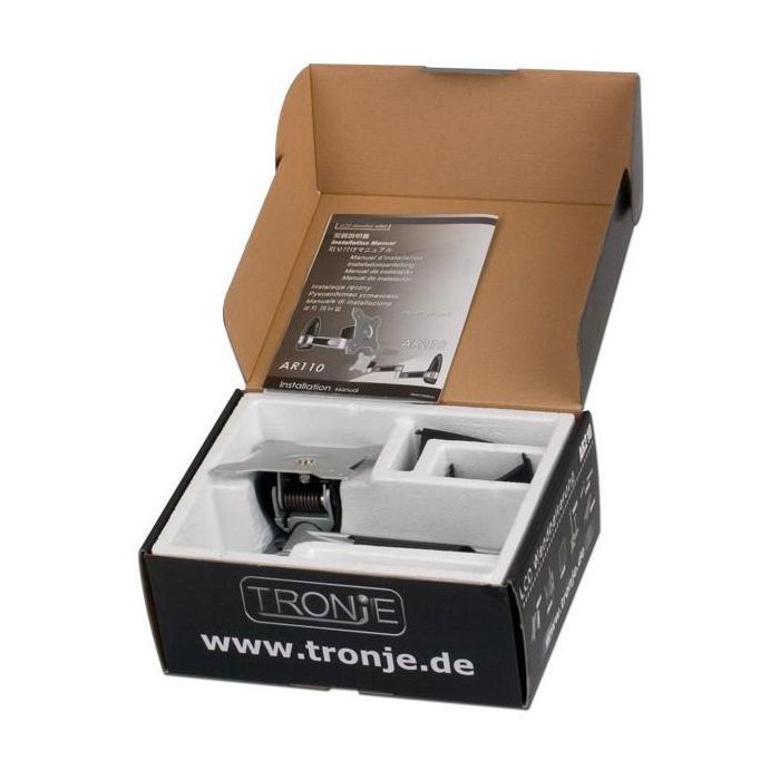 Tronje WH AR210 Soporte de Pared para Monitor de 15-24" (38-61cm) Inclinable y Giratorio 0-180º Aluminio Acero 4