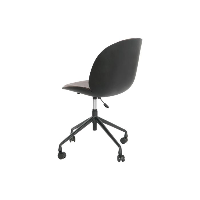 DKD Home Decor Silla Vintage Marrón Oscuro con Ruedas de PP y Metal, 57.5 x 83 x 47.5 cm, capacidad 89 kg 8 DKD Home Decor Silla Vintage Marrón Oscuro con Ruedas de PP y Metal, 57.5 x 83 x 47.5 cm, capacidad 89 kg 8