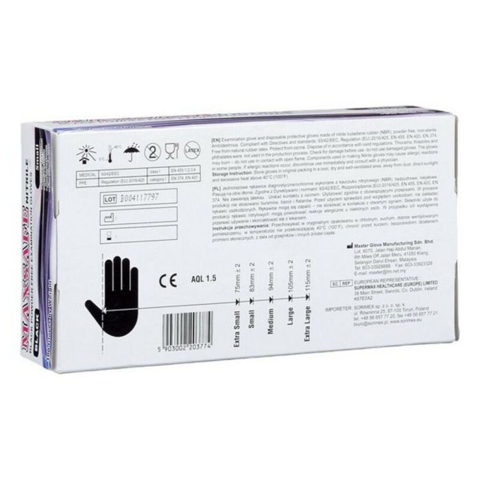 Maxsafe Nitryl Gloves Size S #Black 1 Maxsafe Nitryl Gloves Size S #Black 1