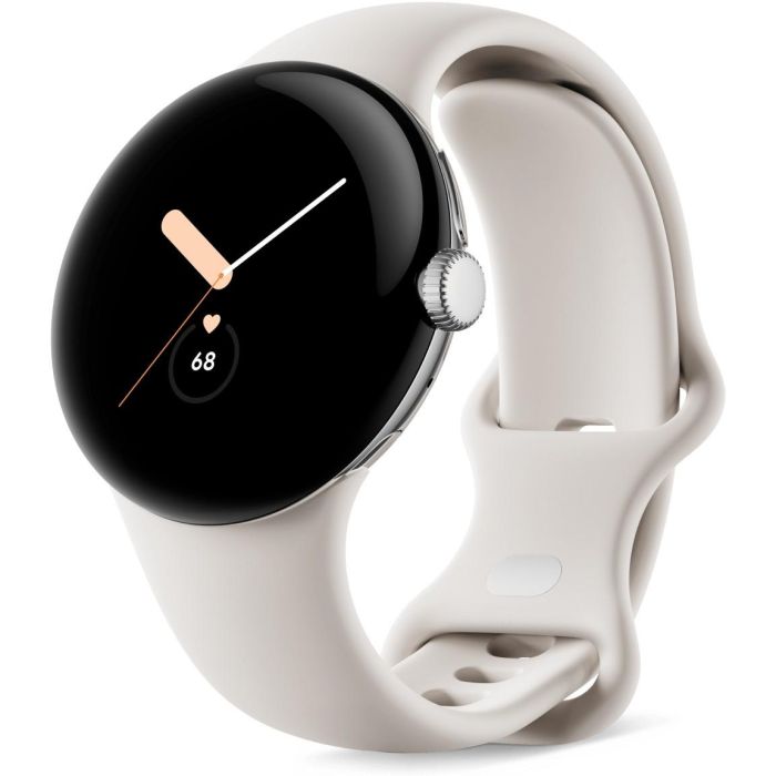 Google Pixel Watch LTE 4G 41mm Plata/Blanco con GPS y Monitor de Frecuencia Cardiaca, Wear OS 1