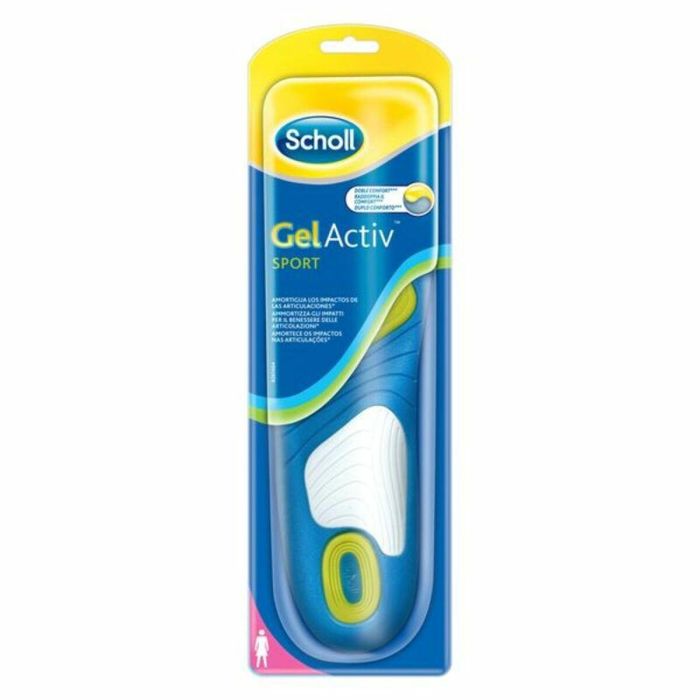 Scholl Plantillas Interiores Gel Activ Sport Mujer para Deporte y Running Amortiguación Impactos y Olor Tallas 35.5-40.5 1 Unidad