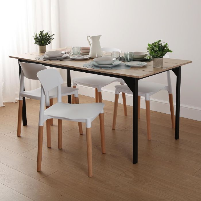 Silla Cocina Blanca Versa 45X76CM (4 Unidades) 1 Silla Cocina Blanca Versa 45X76CM (4 Unidades) 1