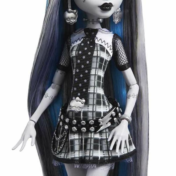 Mattel Muñeca Monster High Reel Drama Frankie en blanco y negro 5
