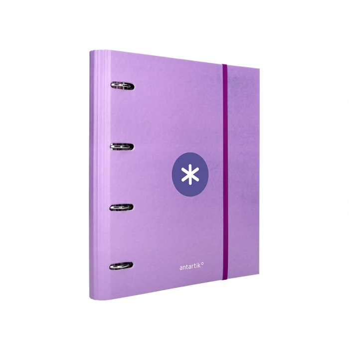 Antartik Carpeta con Recambio A4 Cuadro 5mm Forrada 4 Anillas 40mm Redondas con Solapa Color Lavanda 5 Antartik Carpeta con Recambio A4 Cuadro 5mm Forrada 4 Anillas 40mm Redondas con Solapa Color Lavanda 5