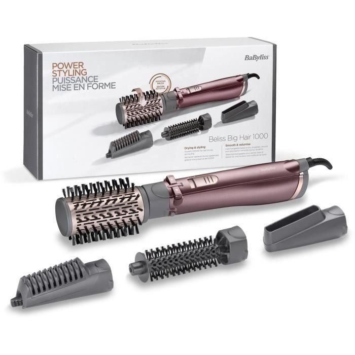 Set de peines/cepillos Babyliss AS960E 1000W Negro Gris Oro Rosa ABS 2