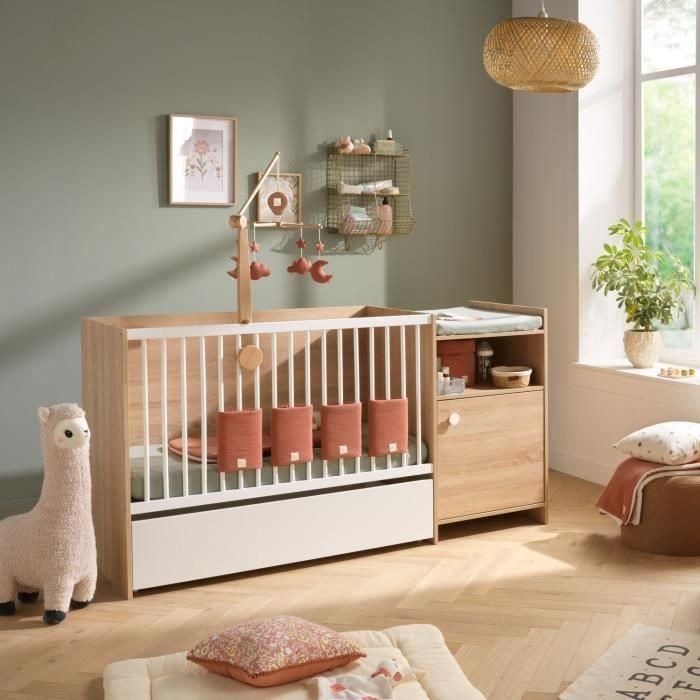 Cajón cama combinado escalable - Babyprice Up - Blanco - Con ruedas 2