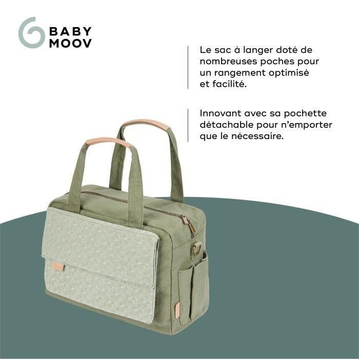 Bolso cambiador Babymoov Day to Day - Moderno y funcional, Capacidad 23L, Muchos bolsillos, 6 accesorios incluidos, Abstracto 2