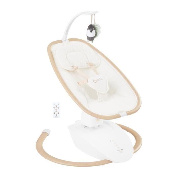 Columpio Babymoov Baby Swoon Hoop: mando a distancia incluido, ultraconfort, diseño elegante, asiento giratorio de 90°, arco de juego