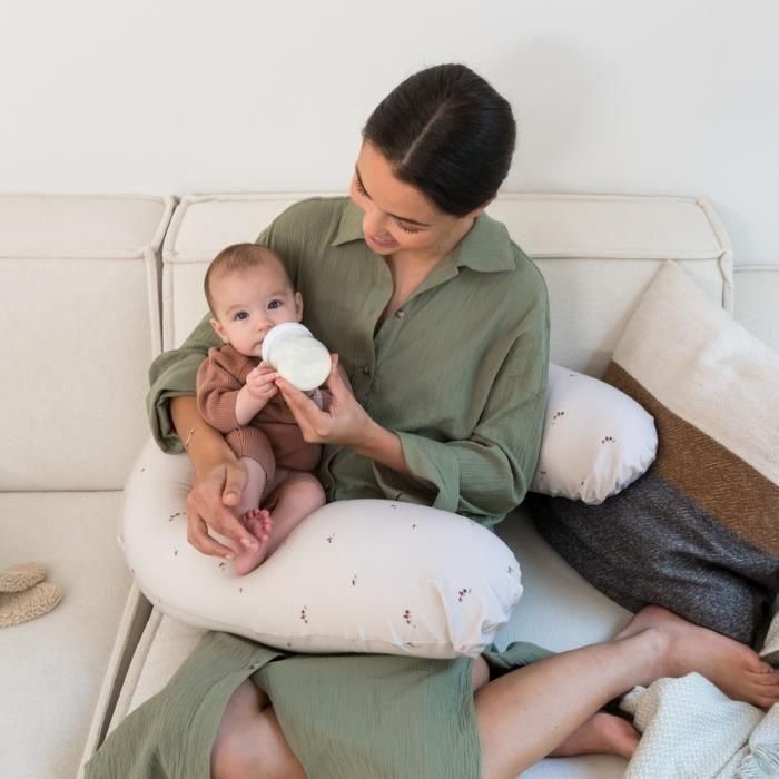 Almohada de maternidad y lactancia doomoo Buddy: comodidad óptima para mamá y bebé, hongos 3