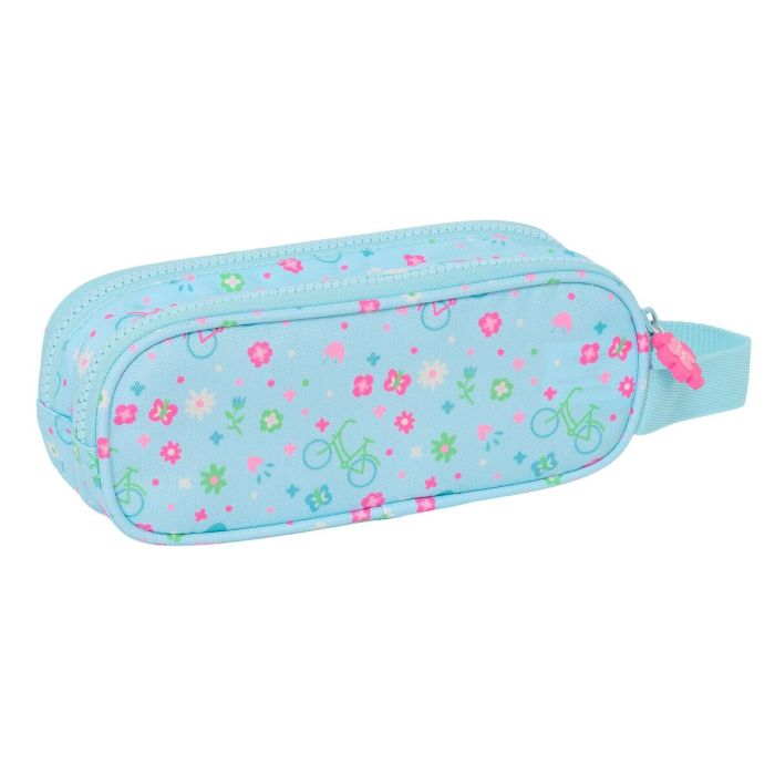 Estuche Escolar Safta Bicicleta Azul 21 x 8 x 6 cm 2