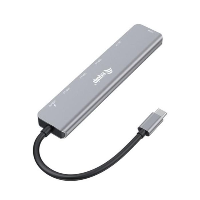 Equip Adaptador Multifuncional 7 en 1 USB-C 133494 con HDMI 4K/60Hz, 3 Puertos USB 3.2, Lector TF/Micro SD y Carga 100W PD 1 Equip Adaptador Multifuncional 7 en 1 USB-C 133494 con HDMI 4K/60Hz, 3 Puertos USB 3.2, Lector TF/Micro SD y Carga 100W PD 1