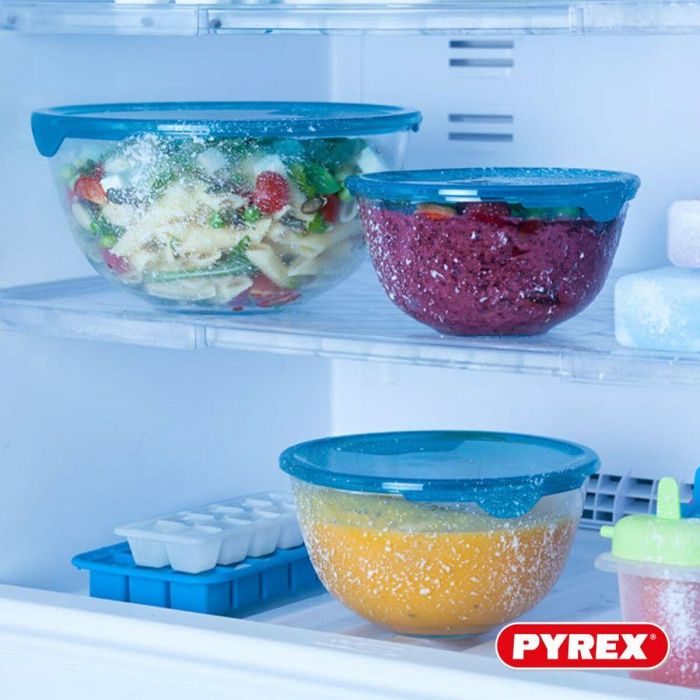 Pyrex PYR1738094919283 Juego de 5 Cuencos con Tapa: 1 de 0.5L, 2 de 1L y 2 de 2L 4 Pyrex PYR1738094919283 Juego de 5 Cuencos con Tapa: 1 de 0.5L, 2 de 1L y 2 de 2L 4