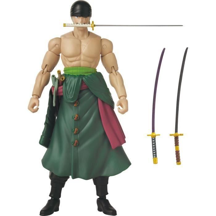 Figura Anime Heroes - BANDAI - One Piece Zoro Style 3 espadas 17 cm - 16 puntos de articulación 4