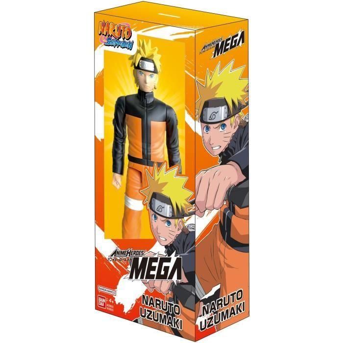 Figura articulada grande - BANDAI - Anime Heroes - Naruto Shippuden - Mega Figura Anime Heroes 30 cm - Naruto Uzumaki 1