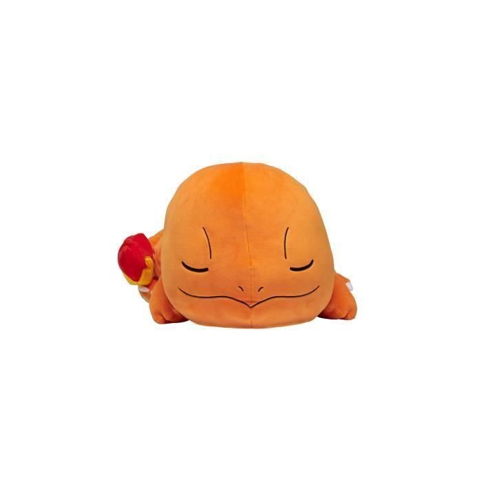 Peluche Salameche Duerme 40cm - BANDAI - Pokémon - Edredón o Almohada para Niños a partir de 2 años 1