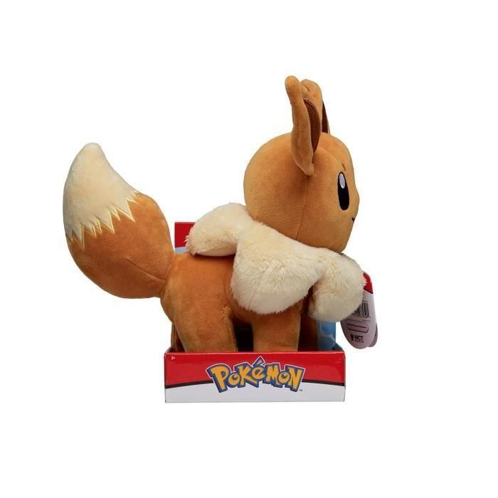 Peluche - BANDAI - Pokémon Eevee - 30 cm, pura suavidad y ternura 3