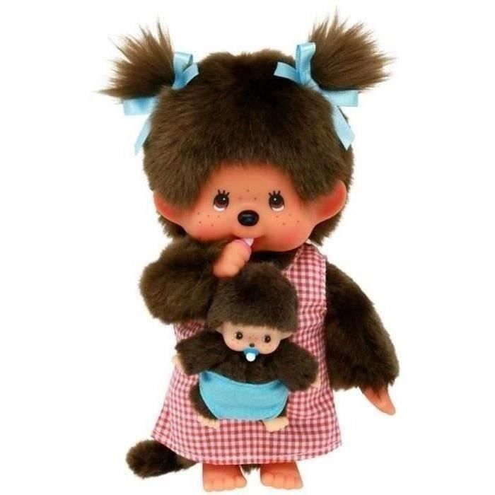 Monchhichi Maman & Baby Plush - 20 cm - Bandai