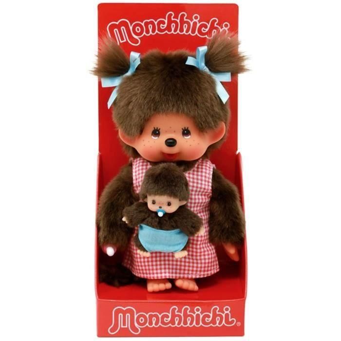 Peluche Bandai Monchhichi Maman & Baby plush 20 cm 2