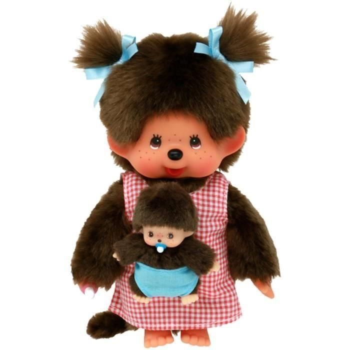 Peluche Bandai Monchhichi Maman & Baby plush 20 cm 3