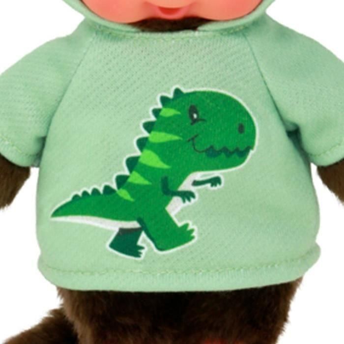 Peluche Dinosaurio Monchhichi - BANDAI - 20 cm - Peluche suave 2