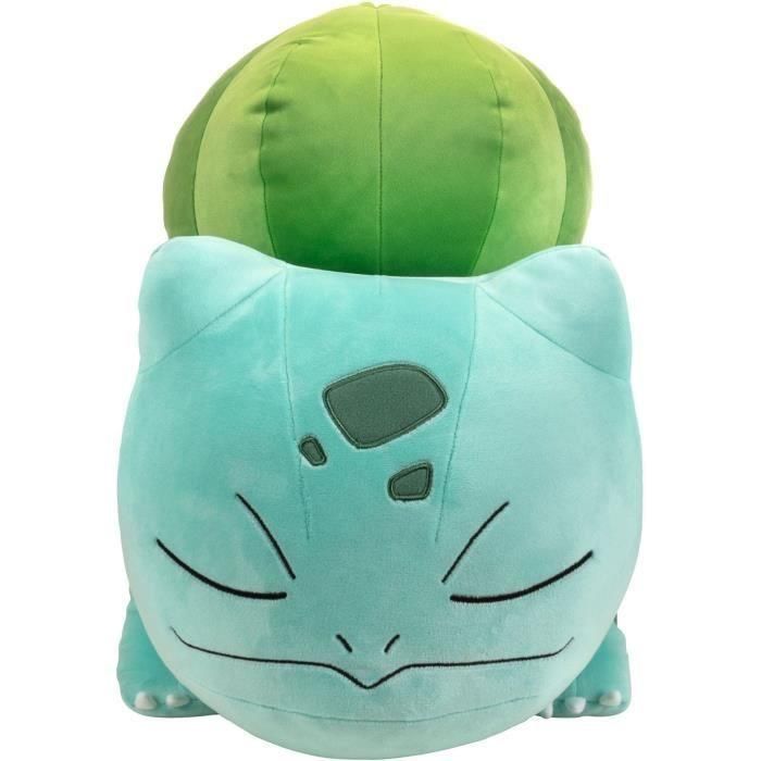 Peluche - BANDAI - Pokémon Bulbasaur duerme - 40 cm, suave y esponjoso 2