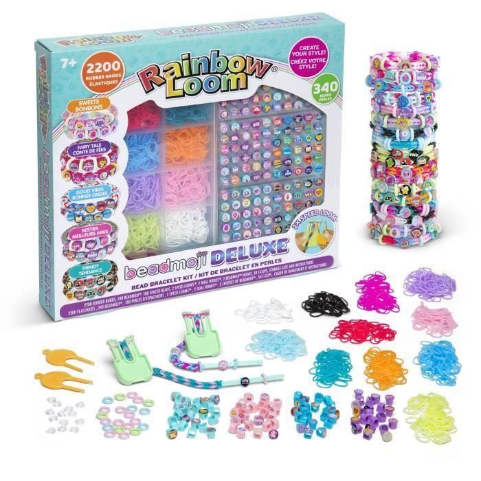 Caja - BANDAI - Rainbow Loom Beadmoji Deluxe - CD0124, para hacer multitud de pulseras Rainbow Loom 1