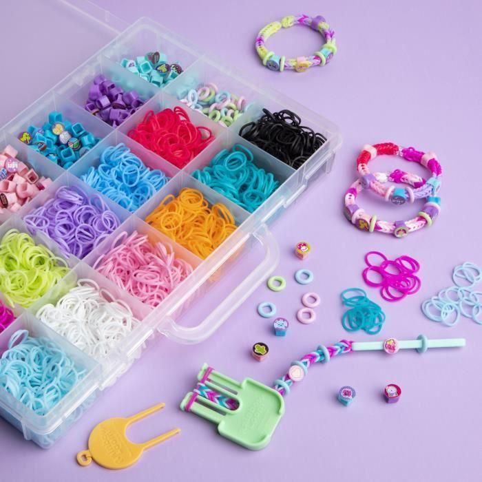 Caja - BANDAI - Rainbow Loom Beadmoji Deluxe - CD0124, para hacer multitud de pulseras Rainbow Loom 5