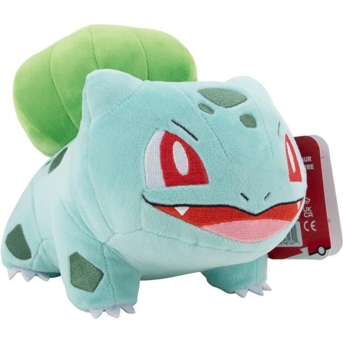 Peluche - BANDAI - Pokémon Bulbasaur - 20 cm, pura suavidad y ternura 1