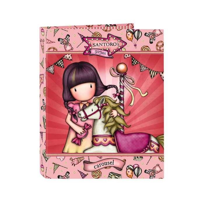 Carpeta Carton Folio 4 Anillas Mixtas Safta Gorjuss Fairground 265x40x330 mm Carpeta Carton Folio 4 Anillas Mixtas Safta Gorjuss Fairground 265x40x330 mm