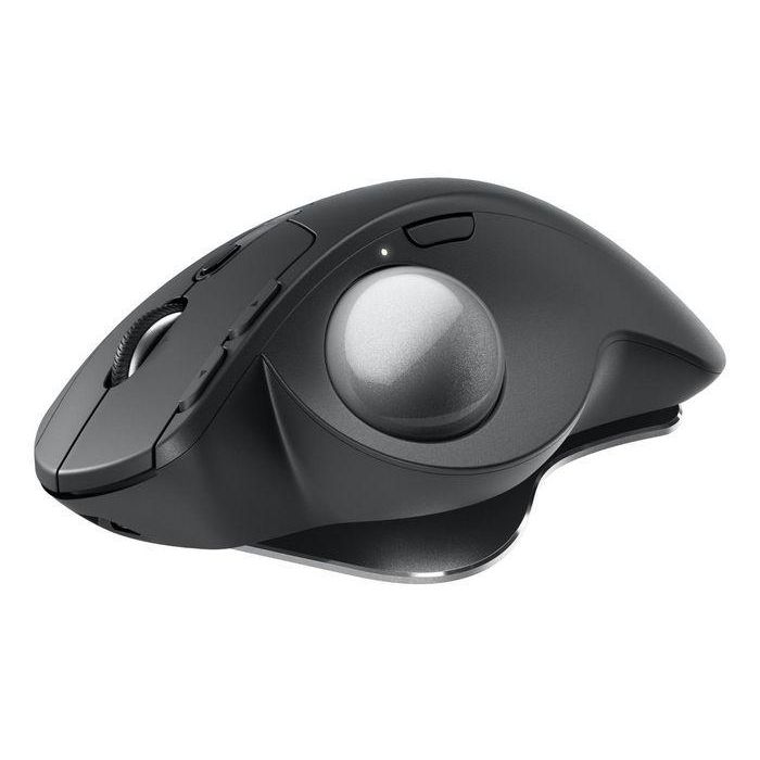 Logitech 910-007260 Ratón Inalámbrico MX Ergo, Trackball Ergonómico, 8 Botones, 2048 DPI, Receptor USB/BT, Carga USB-C, para Windows/Mac