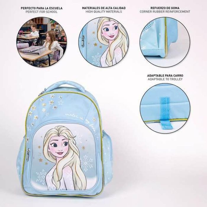 Mochila Escolar Frozen Azul 5 Mochila Escolar Frozen Azul 5