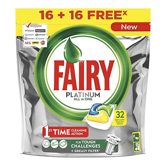 Pastillas para Lavavajillas Fairy Platinum Pastillas para Lavavajillas Fairy Platinum