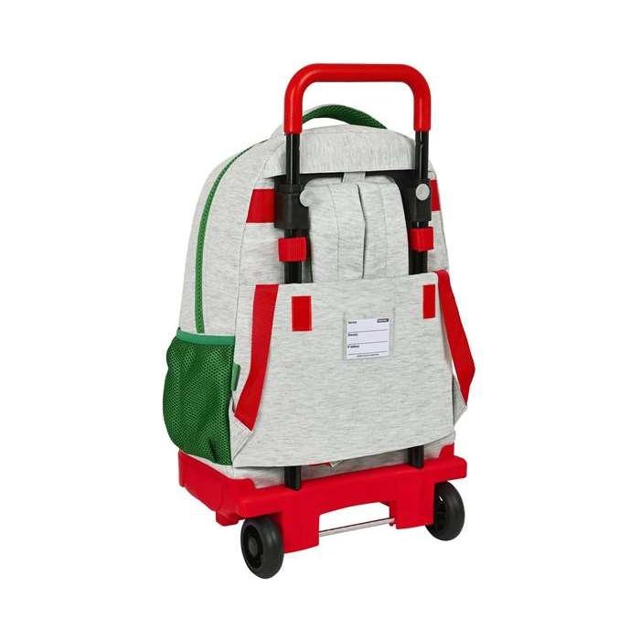 Mochila Escolar con Ruedas Benetton Pop Gris (33 x 45 x 22 cm) 1 Mochila Escolar con Ruedas Benetton Pop Gris (33 x 45 x 22 cm) 1