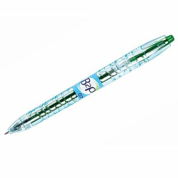 Bolígrafo de gel Pilot B2P Verde 0,4 mm (12 Unidades) 1