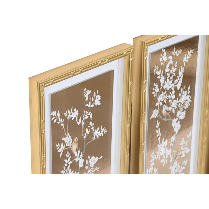 Cuadro Oriental DKD Home Decor Dorado 3.5 x 60 x 30 cm (3 Unidades) 9 Cuadro Oriental DKD Home Decor Dorado 3.5 x 60 x 30 cm (3 Unidades) 9