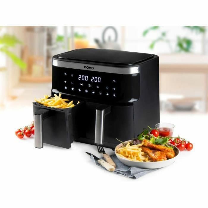 Domo DO537FR Freidora de Aire Caliente Doble Cesta 2x4L (8L) Gran Capacidad, 8 Programas Automáticos, Temp. 85-200°C 3 Domo DO537FR Freidora de Aire Caliente Doble Cesta 2x4L (8L) Gran Capacidad, 8 Programas Automáticos, Temp. 85-200°C 3