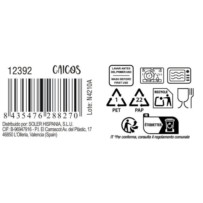 Taza de café cortado Caicos 200 cc - Inde (36 Unidades) 10 Taza de café cortado Caicos 200 cc - Inde (36 Unidades) 10