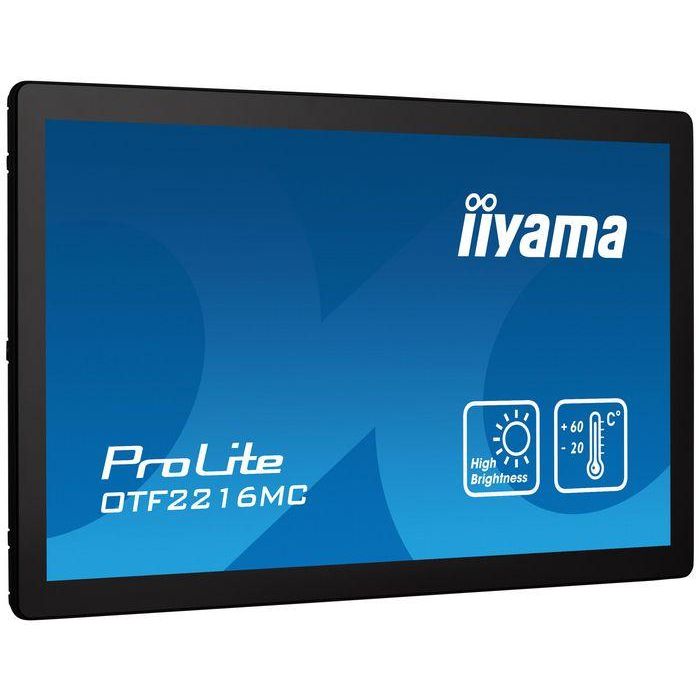 iiyama ProLite OTF2216MC-B1 pantalla para PC 39,6 cm (15.6") 1920 x 1080 Pixeles Full HD Pantalla táctil Negro 2 iiyama ProLite OTF2216MC-B1 pantalla para PC 39,6 cm (15.6") 1920 x 1080 Pixeles Full HD Pantalla táctil Negro 2