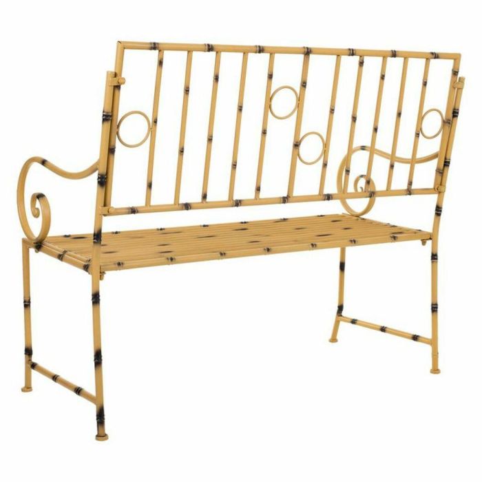 Banco Alexandra House Living Amarillo Metal 50 x 92 x 126 cm 6