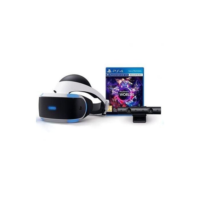 Gafas de Realidad Virtual Sony para PS4 + Cámara + Juego VR Worlds Gafas de Realidad Virtual Sony para PS4 + Cámara + Juego VR Worlds
