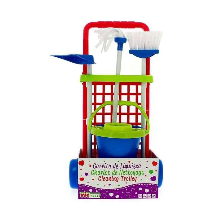 Carro limpieza con escoba,fregona,cubo y recogedor - modelos surtidos 2 Carro limpieza con escoba,fregona,cubo y recogedor - modelos surtidos 2