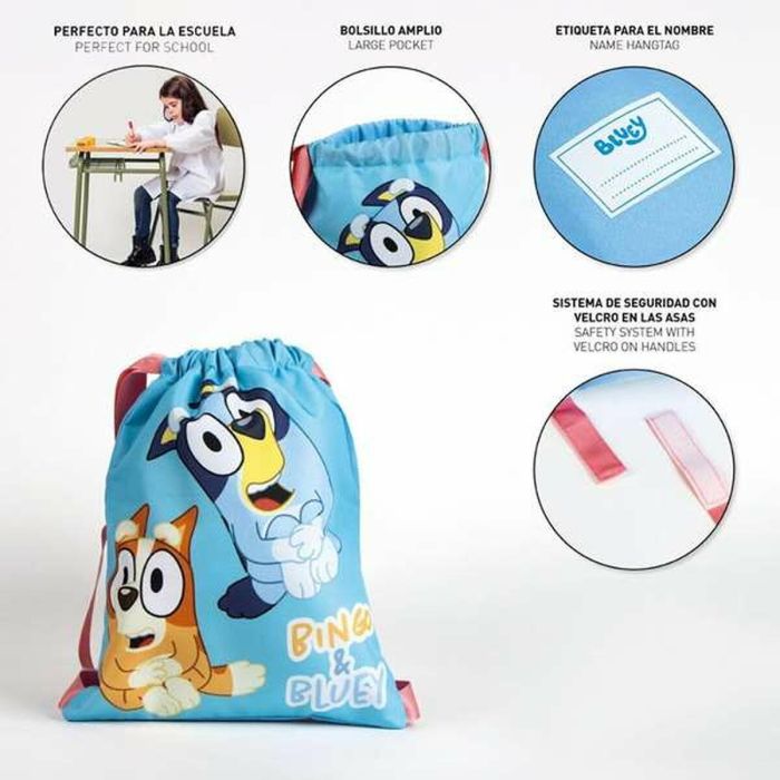 Saquito escolar bluey 27.0 x 33.0 x 1.0 cm 1 Saquito escolar bluey 27.0 x 33.0 x 1.0 cm 1