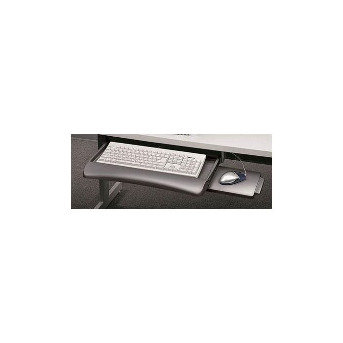 Fellowes Bandeja Teclado Manager Con Reposamuñecas, Ajustable para Diestros y Zurdos, 53x29.5cm