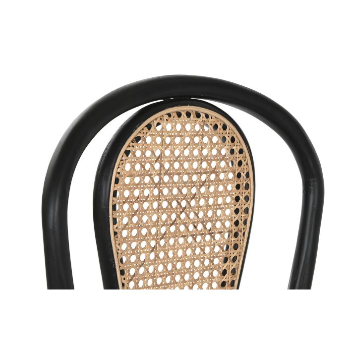 Silla Tradicional DKD Home Decor Negro Natural 42.5 x 89 x 40 cm (2 Unidades) 4 Silla Tradicional DKD Home Decor Negro Natural 42.5 x 89 x 40 cm (2 Unidades) 4